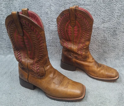 Botas Ariat para mujer talla 10 B Quickdraw VentTEK punta cuadrada Western 10019904 Foto 1 de 4