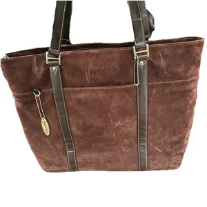 Mobile Edge Laptop Ultra Tote Bag Suede Brown Chocolate Computer METL08 - Picture 1 of 15