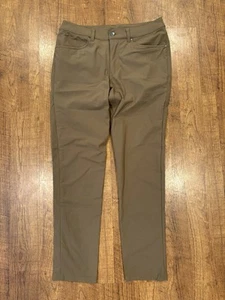 Lululemon Pants Mens 31x30 ABC Classic Fit Warpstreme Tan Stretch Tech Casual - Picture 1 of 7