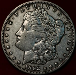 1892-O New Orleans Mint Silver Morgan Dollar - Picture 1 of 2
