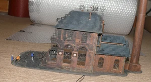 O3 Vollmer  5601 Brennende Fabrik mit Flackerlicht (siehe Video) aus Anlagenabba - Bild 1 von 5