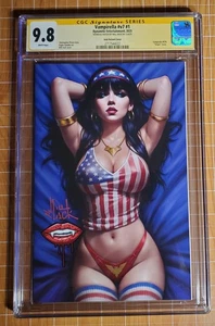 Vampirella 1 Will Jack 4th of July CGC 9.8 signiert und Skizze - Bild 1 von 2