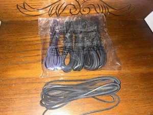 Baseball/Softball Leder Großpackung Handschuh Schnürsenkel 12er-Pack 1/8" x 72" schwarz - Bild 1 von 2