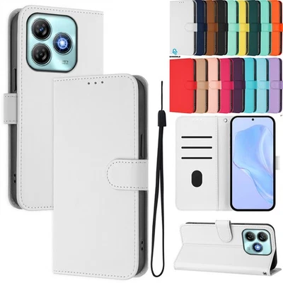 Luxury PU Leather Wallet Case Phone Case Cover for ZTE Blade A35E A76 A56 A36 - Image 1 of 4