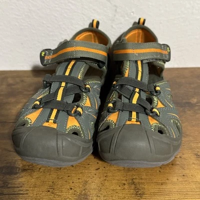 Merrell Boys Hydro MK264439 Green Leather Hiking Sandals Size 2 W - Image 1 of 4