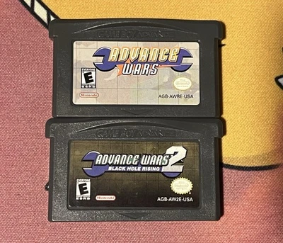 Auténtico Advance Wars 1 & Advance Wars 2 Black Hole Rising GameBoy Advance GBA Foto 1 de 2