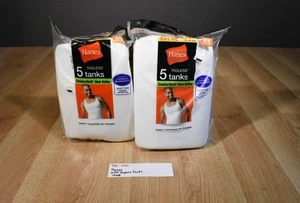 Hanes 2010 Two Medium Tagless Tanks Shirts 5 Pack(900-000) - Picture 1 of 2