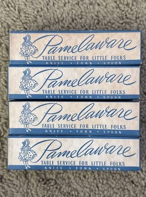Juego De Colección De 4 Mesa Pamelaware Servicio Para Pequeños Cuchillos Tenedor Niños’s Foto 1 de 4