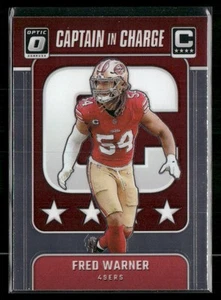 2024 Optic Football #10 Fred Warner Captain in Charge Insert - 49ers - Picture 1 of 2