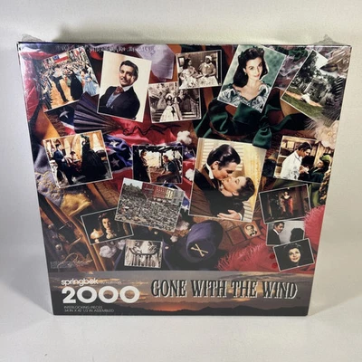 SPRINGBOK Hallmark Gone With The Wind 2000 Piece Puzzle 1995, Sealed, New - Image 1 of 4