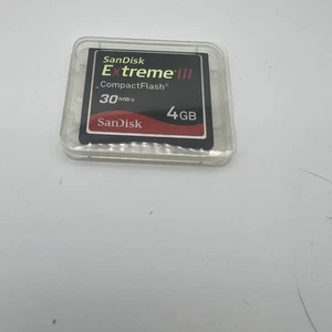 SanDisk Extreme III 4GB 30MB/s 133x - CompactFlash I Card - SDCFX3-4096-901 - Picture 1 of 2
