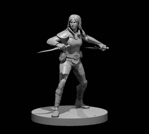 Human Female Rogue 8 for D&D Dungeons and Dragons Pathfinder DND Mini - Picture 1 of 1
