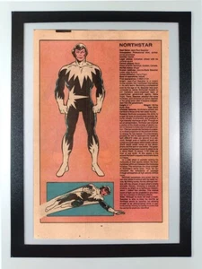 Northstar of Alpha Flight - Handbuch des Marvel Universums - gerahmte Comicseite - Bild 1 von 7