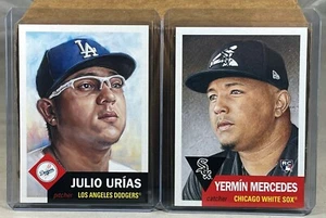 2021 TOPPS LIVING SET WEEK 18 #411 JULIO URIAS #412 YERMIN MERCEDES WHITE SOX RC - Picture 1 of 2