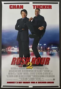 2001 RUSH HOUR 2 Original Film Poster, 27X40 D/S, RATNER, CHAN, TUCKER - Picture 1 of 6