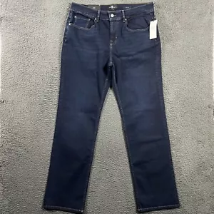 7 For All Mankind Jeans Herren 34x34 Blau Austyn Relaxed Fit Dark Wash Stretch Neu mit Etikett - Bild 1 von 18