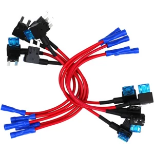 10PC/set Add A Circuit Car Mini Blade Fuse Box Holder ACS ATO ATC Piggy Back Tap - Picture 1 of 9