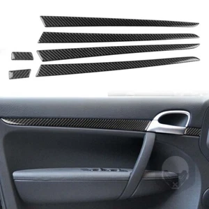 Carbon Fiber Interior Door Panel Cover Strip Trim for Porsche Cayenne 2003-2010 - Picture 1 of 5