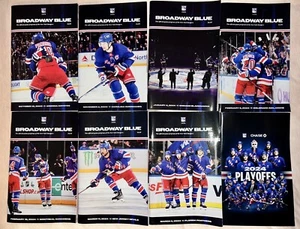 NY RANGERS 8 PROGRAMM SET 2023-2024 NHL HOCKEY STANLEY CUP PLAYOFFS MSG KREIDER - Bild 1 von 7