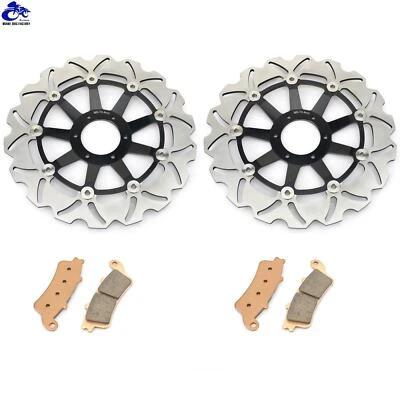 2 Front Brake Rotors Discs Pads for Honda GL 1800 / 1800 Goldwing 2001-2017 2016 Foto 1 de 4