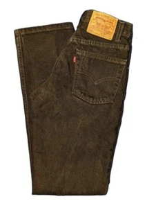 VTG 90s 505 Black Jeans Levis Zipper Fly Mens Straight USA 29X32 Actual 27x30) - Picture 1 of 10