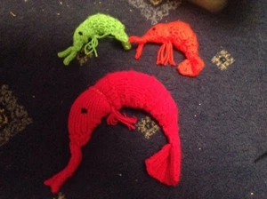 A GIANT CATNIP PRAWN and 2 SMALL PRAWNS Sold For Whinnybank Cat Sanctuary - Picture 1 of 2