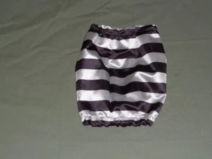 Medium Dog Snood Black White Striped Handmade Pet Ear Care Long Eared Dogs - Picture 1 of 4
