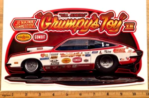 EXTRA GROßE NHRA Drag Racing Bill "GRUMPY'S TOY XII" Jenkins Chevy Aufkleber Sticker - Bild 1 von 2