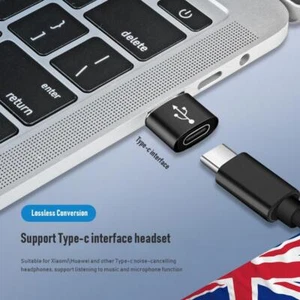 USB 3.1 Type C Female to USB 3.0 Type A Male Adapter Data Sync+Charging 2 Pack - Picture 1 of 7