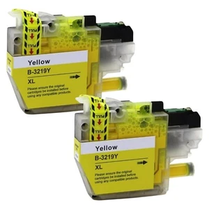 2x Yellow Compatible Ink LC3219XL Cartridge For Brother MFC-J5335DW J5390 J6530 - Picture 1 of 2