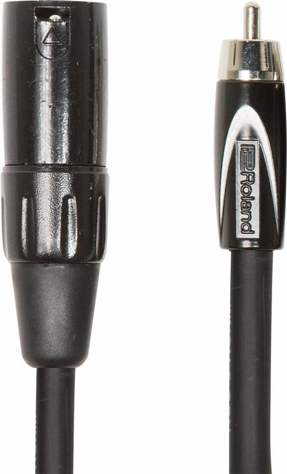 Roland RCC-10-RCXM Oxygen-Free XLR-M to RCA-M Hi-Quality Interconnect Cable 10ft - Image 1 of 1