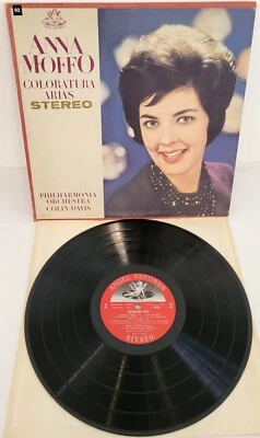 Anna Moffo Coloratura Arias Vinyl LP Angel Records 35861 Stereo Near Mint - Image 1 of 4