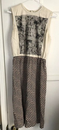 BOTTEGA VENETA Abito senza maniche ricamato stampato (38)