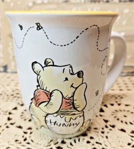 Winnie the Pooh & Piglet Coffee Mug "Hunny" Pot & Bees Disney 13 oz - Picture 1 of 9