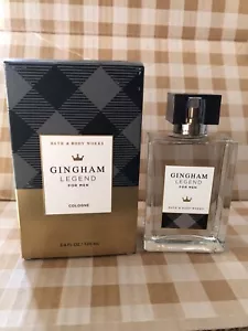 BATH AND BODY WORKS Gingham Legend Cologne MENS Collection 3.4 Fl Oz - Picture 1 of 3
