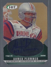 2000 SAGE Hit Auto Emerald Die-Cut Ahmed Plummer #A19 Rookie Auto RC