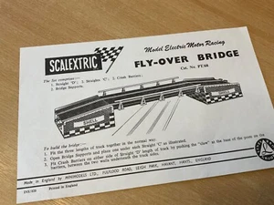 VINTAGE LINE BROS SCALEXTRIC FLY-OVER BRÜCKENBLECH WIE ABGEBILDET - Bild 1 von 1