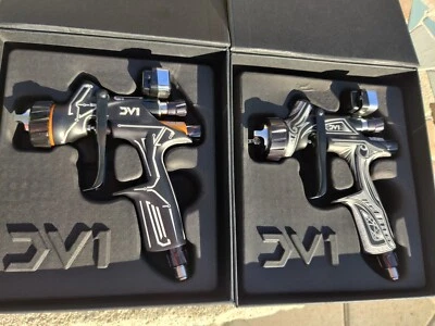 Devilbiss Dv1 Clear & Base Coat Digital Gun 905909 905912 Combo Circuit Kustom - Image 1 of 4