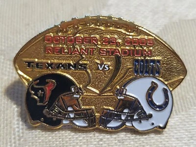 Indianapolis Colts VS Houston Texans Game day Pin 10/23/2005 Reliant Stadium - Image 1 of 2