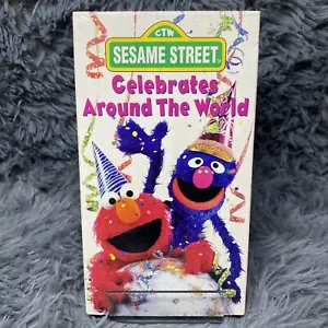 Sesame Street Celebrates Around the World VHS Tape 1997 Cartoon Show Rare SEALED - Picture 1 of 7