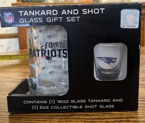 Juego de regalo de jarra y vaso de chupito de los Patriots de la NFL - Imagen 1 de 3