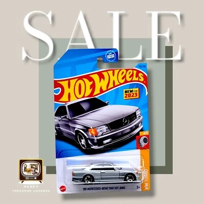 2023 Hot Wheels '89 Mercedes-Benz 560 SEC AMG Silver 150/250 HW Turbo 4/5 - Image 1 of 4