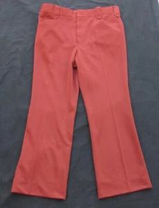 Vintage 70s Sheplers Western Pants  Burnt Orange Men's 36 x 30 - Picture 1 of 9