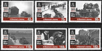2014 Isle of Man Sg 1917/1922 70th Anniversary of D-Day MNH - Image 1 of 2
