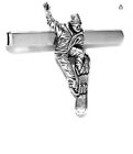 Snowboarder   English Pewter On A Tie Clip (Slide) Boxed Gift  Handmade Ar