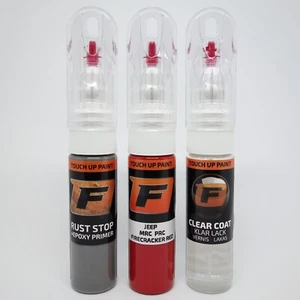 Touch up paint for JEEP MRC PRC FIRECRACKER RED SPEED RED Pen Kit Brush - Picture 1 of 8