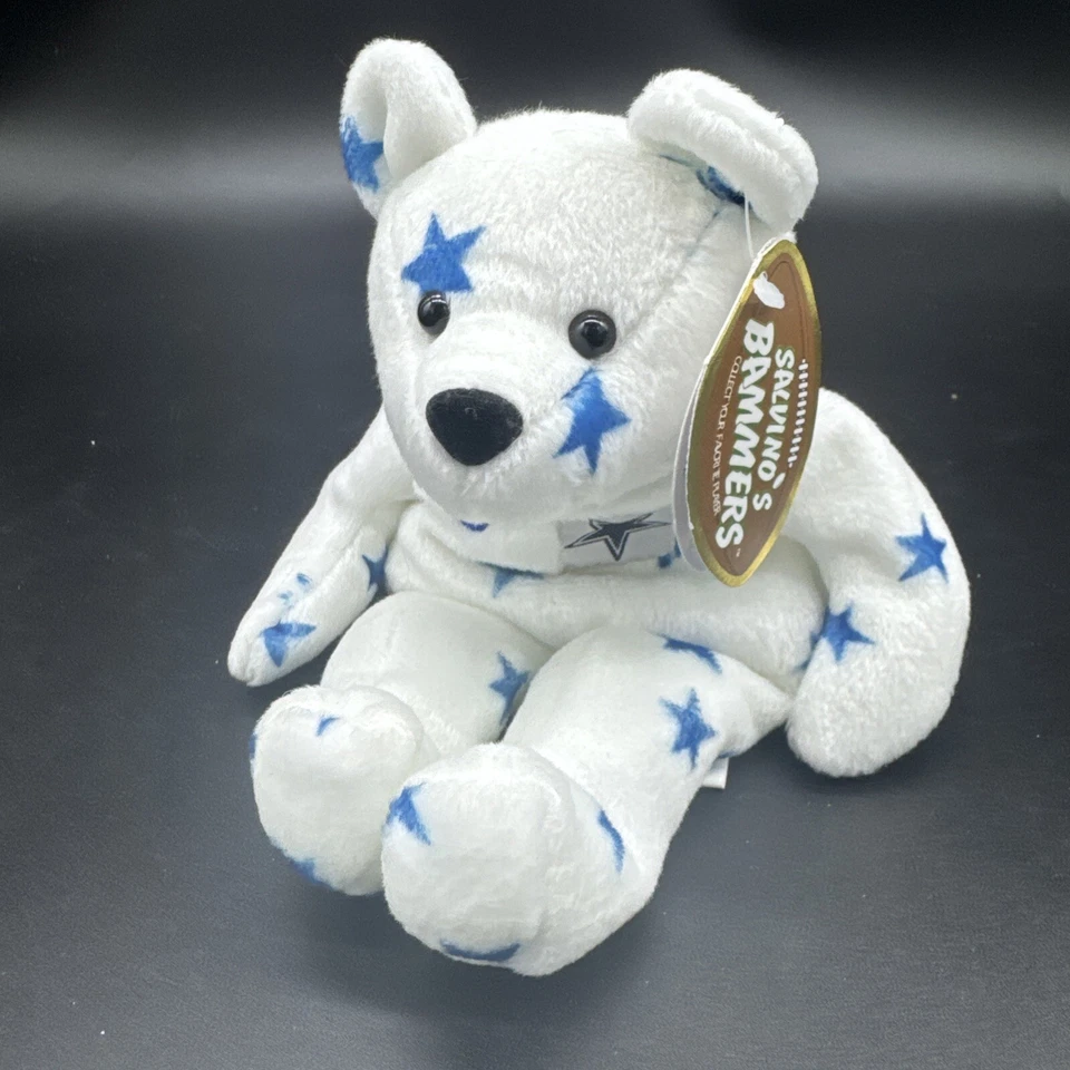 Troy Aikman #8 Dallas Cowboys Salvino's Bammers 1999 NFL Plush Beanie Bear