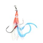 Not Easy To Tear Fish Luring Squid Sizzling Hook Precise Soft 10*5*2Cm Abs+Metal