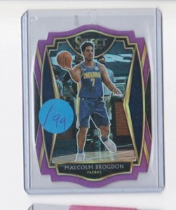 MALCOLM BROGDON 20-21 PANINI SELECT PREMIER LEVEL PURPLE DIE CUT PARALLEL-#/99 - Picture 1 of 24