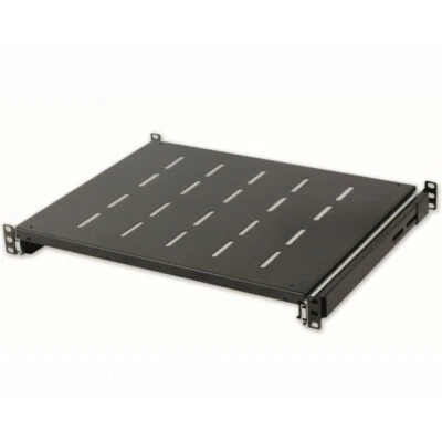 Mensola per Rack 19'' Estraibile 350mm Nera - Immagine 1 di 4